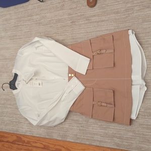 Jennings Dress mixed media Veronica beard